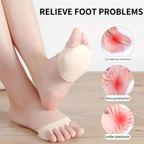 Cushioning Ice Silk High Heel Insoles, Fabric Forefoot Pads for Women in Saudi Arabia