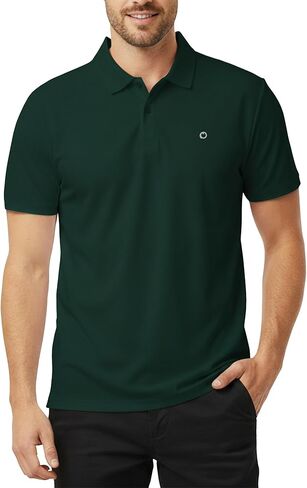PATPAT Men's Polo Shirts Athletic Buttons Collar Shirt Casual Moisture Wicking Tee Quick Dry Tops for Golf Business in Saudi Arabia