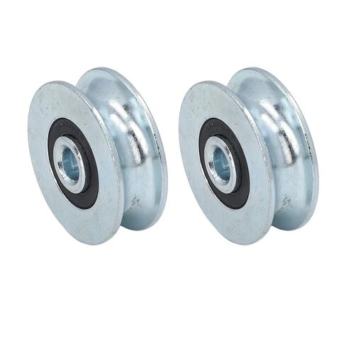 2 Pcs Pulley Wheel 40mm Outer Diameter 8mm Center Hole Diameter Alloy Steel Pulley Rolling Bearing Wheel in Saudi Arabia