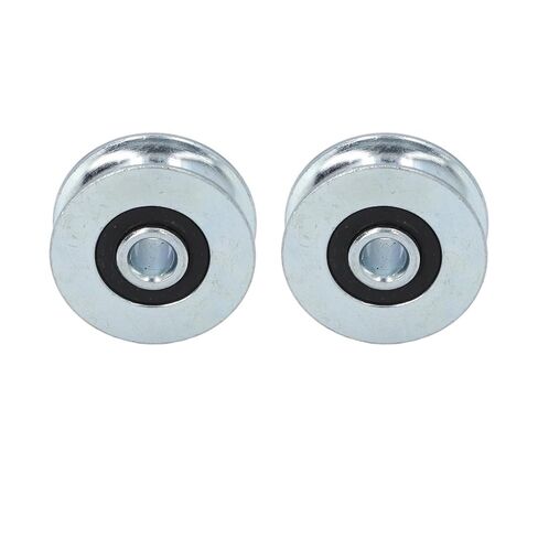 2 Pcs Pulley Wheel 40mm Outer Diameter 8mm Center Hole Diameter Alloy Steel Pulley Rolling Bearing Wheel in Saudi Arabia