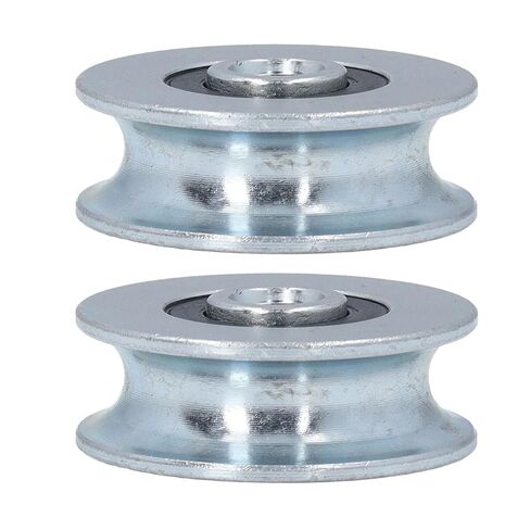 2 Pcs Pulley Wheel 40mm Outer Diameter 8mm Center Hole Diameter Alloy Steel Pulley Rolling Bearing Wheel in Saudi Arabia