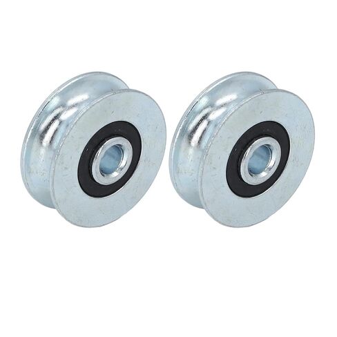 2 Pcs Pulley Wheel 40mm Outer Diameter 8mm Center Hole Diameter Alloy Steel Pulley Rolling Bearing Wheel in Saudi Arabia