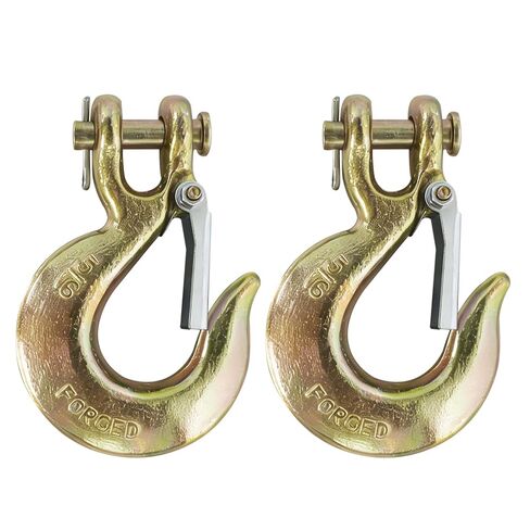 خطاف منزلق Clevis مقاس 5/16 بوصة مع مزلاج، خطاف سلسلة فولاذي آمن، خطاف منزلق Clevis شديد التحمل، لسلسلة نقل من الدرجة 5/16 بوصة، لسحب شاحنة النقل البحرية، سعة 5400 رطل، عبوتان in Kuwait