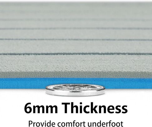 ICOOP قارب الأرضيات سطح البحر عدم الانزلاق إيفا رغوة قارب التزيين الأرضيات الفينيل البحرية Seadek مقاوم للماء العشب المائي الحصير البحرية للقوارب العائمة 94.5 بوصة × 47 بوصة/36 بوصة/24 بوصة/16 ​​بوصة، 47.2 بوصة × 15.8 بوصة in Kuwait