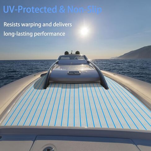ICOOP قارب الأرضيات سطح البحر عدم الانزلاق إيفا رغوة قارب التزيين الأرضيات الفينيل البحرية Seadek مقاوم للماء العشب المائي الحصير البحرية للقوارب العائمة 94.5 بوصة × 47 بوصة/36 بوصة/24 بوصة/16 ​​بوصة، 47.2 بوصة × 15.8 بوصة in Kuwait