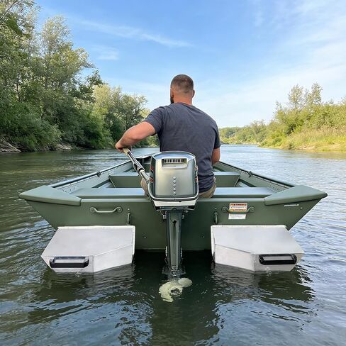 زوج من أغطية القارب العائمة يناسب قوارب بطول 20 بوصة، يطفو القارب المحمول لتحقيق الاستقرار، وقوارب جون وصيد الأسماك، سهل التركيب، مقاوم للأشعة فوق البنفسجية in Kuwait