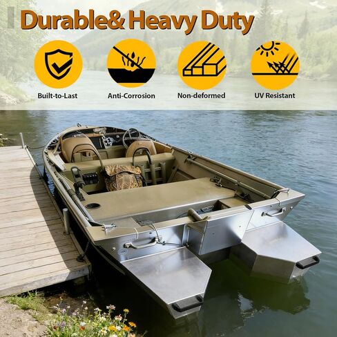 زوج من أغطية القارب العائمة يناسب قوارب بطول 20 بوصة، يطفو القارب المحمول لتحقيق الاستقرار، وقوارب جون وصيد الأسماك، سهل التركيب، مقاوم للأشعة فوق البنفسجية in Kuwait
