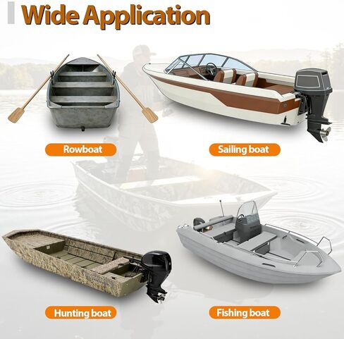 زوج من أغطية القارب العائمة يناسب قوارب بطول 20 بوصة، يطفو القارب المحمول لتحقيق الاستقرار، وقوارب جون وصيد الأسماك، سهل التركيب، مقاوم للأشعة فوق البنفسجية in Kuwait