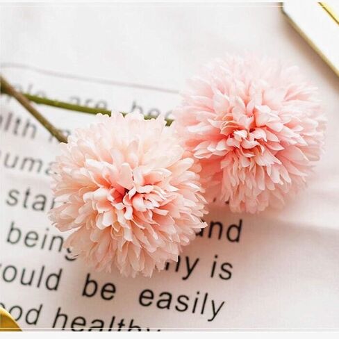 A Bundle of 6 Simulated Silk Chrysanthemum Balls - Party, Home and Office Decoration - Four Seasons Desktop Decorations in Saudi Arabia