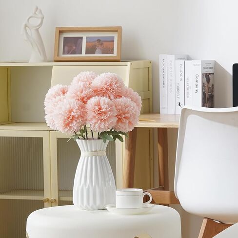 A Bundle of 6 Simulated Silk Chrysanthemum Balls - Party, Home and Office Decoration - Four Seasons Desktop Decorations in Saudi Arabia