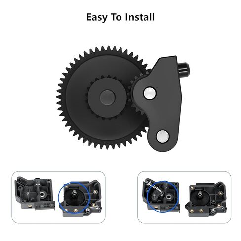 Extruder Gear Kit for Elegoo Centauri Carbon - SKD11 Hardened Metal Dual Drive Gear & POM Handle with GFM Bearing, Hardened Steel Extruder Gear Replacement for Centauri 3D Printers in Saudi Arabia