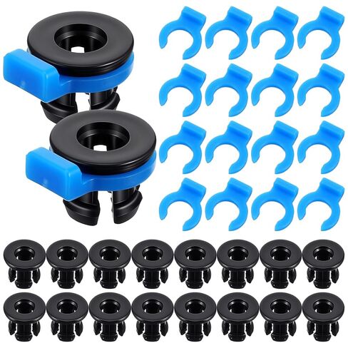40pcs Bowden Tube Coupler Set - 1.75inch Coupler Collet Clamp Clip Bowden Collet and Clip Set for 3D Printer Accessories, Bowden Coupling Clips Fixed 4mm Tube Filament Printer Parts in Saudi Arabia