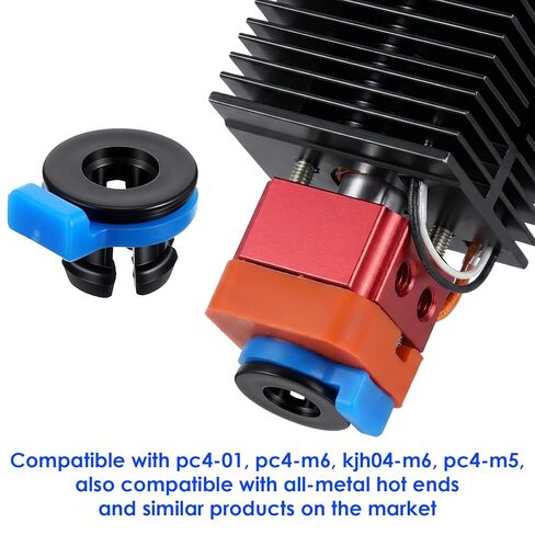 40pcs Bowden Tube Coupler Set - 1.75inch Coupler Collet Clamp Clip Bowden Collet and Clip Set for 3D Printer Accessories, Bowden Coupling Clips Fixed 4mm Tube Filament Printer Parts in Saudi Arabia