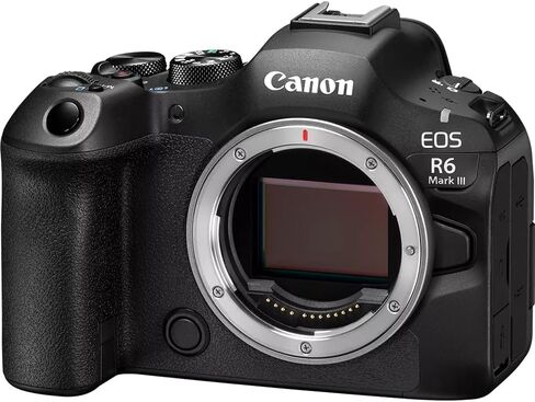 كاميرا Canon EOS R6 Mark III بدون مرآة مع RF24-105mm F4-7.1 هي حزمة عدسة STM 7084C018 مع بطاقة Lexar سعة 64 جيجابايت SDXC وحقيبة كاميرا Deco Essentials ومجموعة Corel Photo Video in Saudi Arabia