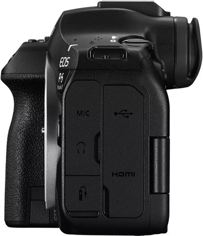 كاميرا Canon EOS R6 Mark III بدون مرآة مع RF24-105mm F4-7.1 هي حزمة عدسة STM 7084C018 مع بطاقة Lexar سعة 64 جيجابايت SDXC وحقيبة كاميرا Deco Essentials ومجموعة Corel Photo Video in Saudi Arabia