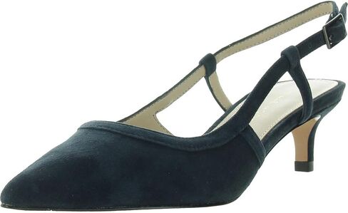 Pelle Moda Deena - Heels for Women - Kitten Heel - Synthetic Lining - Leather Outsole - Pointed Toe Midnight 9.5 M in Saudi Arabia