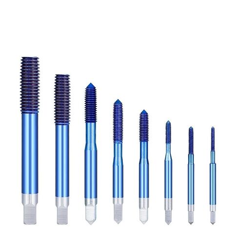 Fluteless Forming Machine Taps M2-M12 Blue Coated Thread Tap Metric Tap Drill Extrusion Taps 1Pcs (Color : M3x0.5) in Kuwait