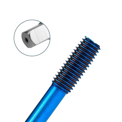 Fluteless Forming Machine Taps M2-M12 Blue Coated Thread Tap Metric Tap Drill Extrusion Taps 1Pcs (Color : M3x0.5) in Kuwait