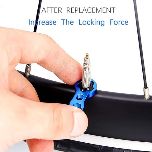 1 Set Presta Valve Removal Tool Bicycle Tubeless Valve Nut with Retaining Ring and Inner Tube Slide Wrench Mountain or Road Bike Accessories in Saudi Arabia