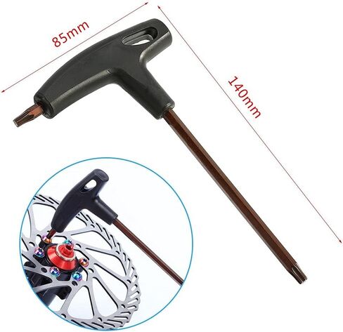 VGEBY T25 Alloy Steel T-Handle Wrench Screwdriver Brake Repair Tool for Bicycle 140 x 85mm Tool Kit Brake Tools in Saudi Arabia