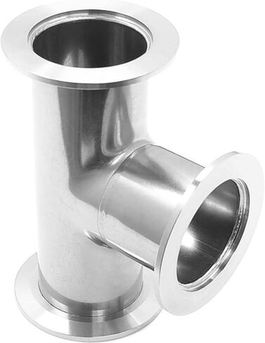High Vacuum Stainless Steel KF-16 Tee Adapter - 304 Stainless Steel Flange Fitting(KF40) in Saudi Arabia