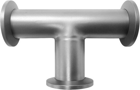 High Vacuum Stainless Steel KF-16 Tee Adapter - 304 Stainless Steel Flange Fitting(KF40) in Saudi Arabia