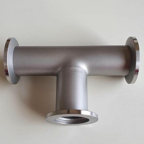 High Vacuum Stainless Steel KF-16 Tee Adapter - 304 Stainless Steel Flange Fitting(KF40) in Saudi Arabia