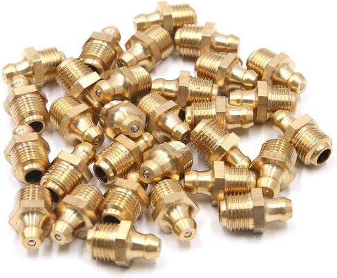 30PCS M10x1 Grease Nipple Fittings Straight Brass Grease Zerk Fittings for Car Motorcycle Truck in Saudi Arabia