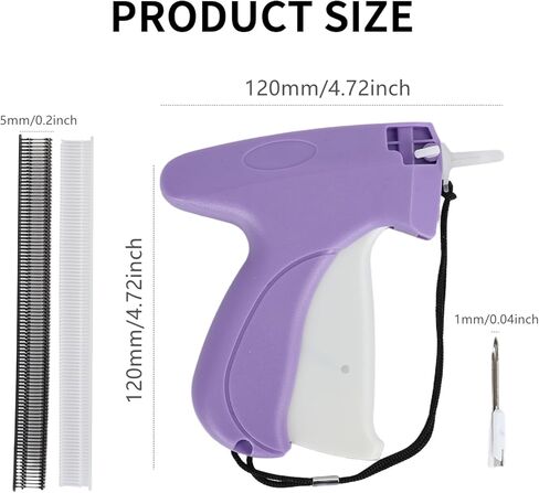 Stitchy Gun-Stitch Gun for Clothes-Tagging Gun for Clothing-Stitchy Quick Clothing Fixer-Includes 6 Needle, 1000 Black & 1000 White Fasteners in Kuwait