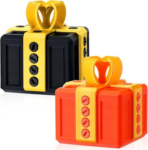 Leinuosen 3 Pack Annoying Nesting Gift Box with Screws, 3D Funny Prank Gift Box, Novelty Hilarious Money Card Container for Christmas Birthday Wrapping (Orange Green,Green Gold,Black Gold) in Saudi Arabia