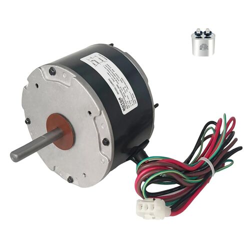K55HXHDD-8562 محرك مروحة مكثف 1/5 حصان يستبدل شركة Emerson US Motors K55HXPSS-7298 K55HXRKR-5599 K55HXAJM-4103 5KCP39EGUA11BS، 1075 دورة في الدقيقة، 230 فولت، 1.3 أمبير 48 إطار مع مكثف 3 μF in Kuwait