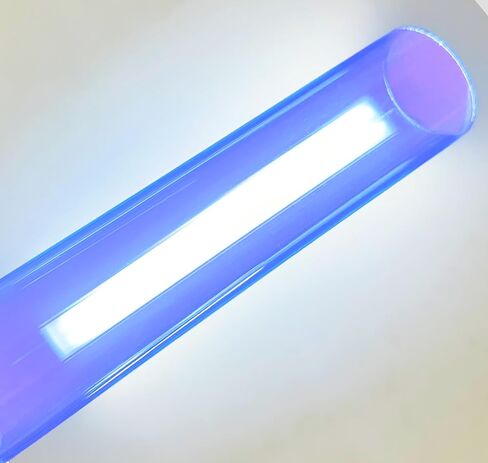 2 "OD x 1 3/4" ID x 12 "أنبوب شبكي طويل شفاف من الأكريليك الأزرق الشفاف - قطر 2 بوصة in Kuwait