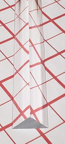 1 قطعة 3/4 بوصة × 3/4 بوصة × 1 بوصة × 18 بوصة قضيب بلاستيكي طويل من الأكريليك الشفاف - .75 بوصة - 19 مم × 19 مم × 25.4 مم in Kuwait