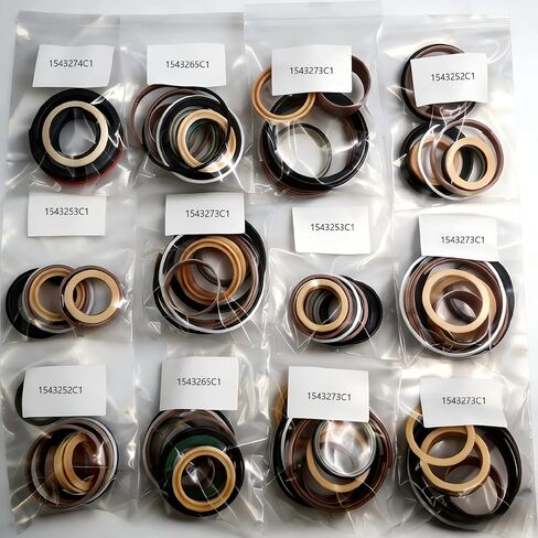 12Pcs Whole Machine Hydraulic Cylinder Seal Kit for Case 580B; 1543252C1 1543253C1 1543273C1 1543273C1 1543265C1 1543274C1 1543273C1; Lift Bucket Tilt Backhoe Stabilizer Swing Boom Dipper in Saudi Arabia