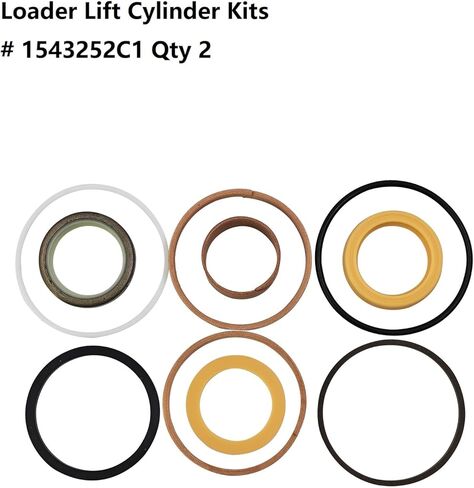 12Pcs Whole Machine Hydraulic Cylinder Seal Kit for Case 580B; 1543252C1 1543253C1 1543273C1 1543273C1 1543265C1 1543274C1 1543273C1; Lift Bucket Tilt Backhoe Stabilizer Swing Boom Dipper in Saudi Arabia