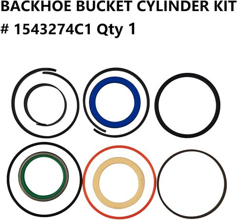 12Pcs Whole Machine Hydraulic Cylinder Seal Kit for Case 580B; 1543252C1 1543253C1 1543273C1 1543273C1 1543265C1 1543274C1 1543273C1; Lift Bucket Tilt Backhoe Stabilizer Swing Boom Dipper in Saudi Arabia