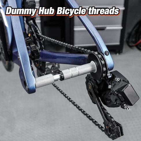 حامل سلسلة الدراجة Dummy Hub لإطارات المحور من خلال المحور، مشبك مرن مناسب مع محامل POM المزدوجة، يناسب التسربات 142-148 مم، أداة تنظيف محور التثبيت السريع للطرق وMTB in Saudi Arabia