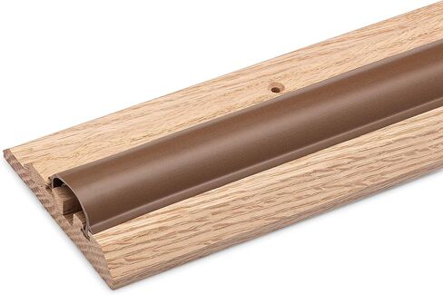 عتبة من خشب البلوط الأحمر قابلة للتعديل مع ختم من الفينيل بعرض 3 1/2 بوصة (طول 3 أقدام) in Kuwait