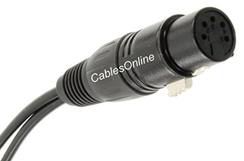 CablesOnline, 6ft. XLR 5-Pin Female to 2X XLR 3-Pin Male Stereo or Dual-Elements Microphone Cable, XR-P5F06 in Saudi Arabia