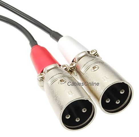 CablesOnline, 6ft. XLR 5-Pin Female to 2X XLR 3-Pin Male Stereo or Dual-Elements Microphone Cable, XR-P5F06 in Saudi Arabia