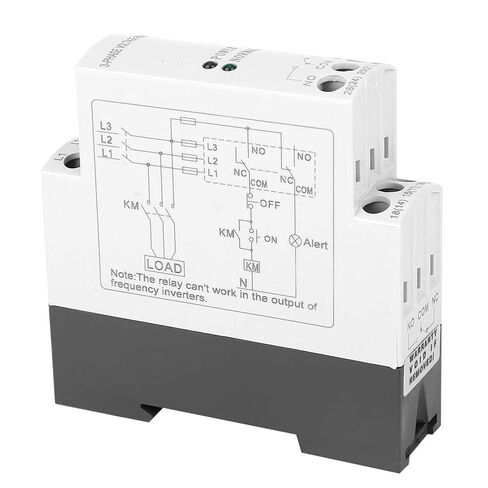 3 Phase Circuit Protection Voltage, Monitoring Relay Phase Failure Sequence Protector for Air Compressors, Electric Motors, Distribution Boxes, Water Pumps, Oil Pumps in Saudi Arabia