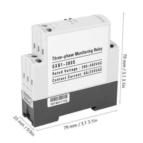 3 Phase Circuit Protection Voltage, Monitoring Relay Phase Failure Sequence Protector for Air Compressors, Electric Motors, Distribution Boxes, Water Pumps, Oil Pumps in Saudi Arabia