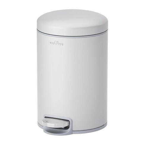 mVm Bathroom Garbage Can,1.3 Gallon/5 Lliter Round Stainless Steel Trash Can,Step Small Trash Can with Lid and Foot Pedal,Soft-Close,Anti-Fingerprint.for Bathroom,Bedroom,Office,Living Room(Gray) in Saudi Arabia