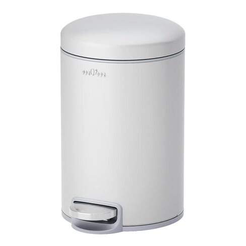 mVm Bathroom Garbage Can,1.3 Gallon/5 Lliter Round Stainless Steel Trash Can,Step Small Trash Can with Lid and Foot Pedal,Soft-Close,Anti-Fingerprint.for Bathroom,Bedroom,Office,Living Room(Gray) in Saudi Arabia