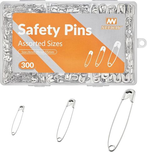 Neeway 100pcs 2.2 بوصة دبابيس أمان كبيرة ، دبابيس أمان كبيرة للملابس والخياطة والفنون والحرف (الفضة) in Kuwait