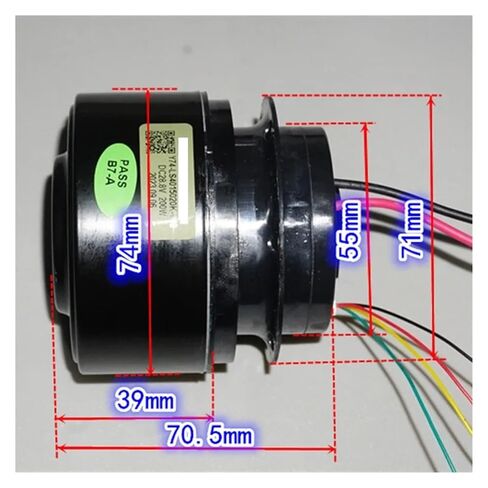 DC18V-33V 24V 28.2V 200W 74mm High-Power BLDC Brushless Electronic Starter Vacuum Cleaner Engine Fan with Driver in Saudi Arabia