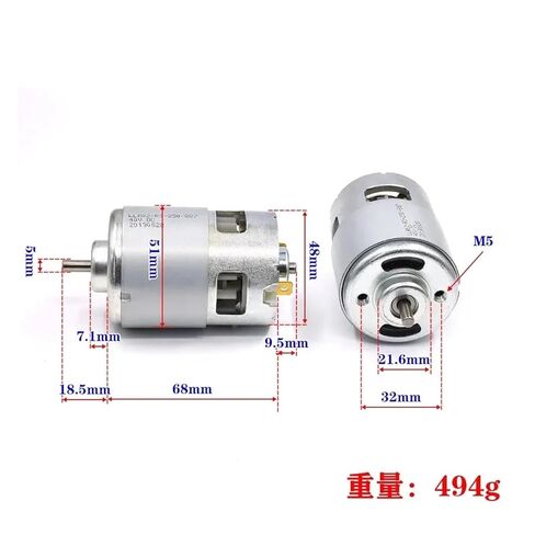 48mm RS887 Electronic Starter DC12V 24V 36V High Speed Power Torque Double Ball Bearing Engine for Tool B in Saudi Arabia