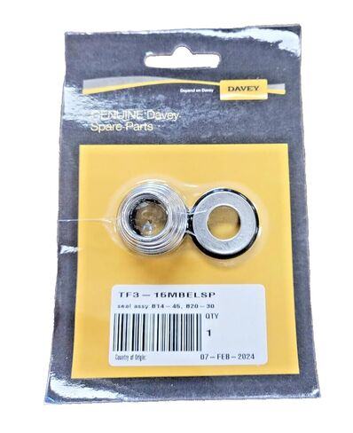 Davey Pumps Seal KIT BT14-30 MEHCANICAL Seal, and O-Ring. Part # KIT315BPL in Saudi Arabia