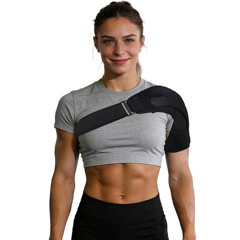 Shoulder Brace for Women, Rotator Cuff Shoulder Brace, Adjustable and Can be Worn Under Clothes, Free to Add Ice Packs for Men & Women, Left & Right in Saudi Arabia
