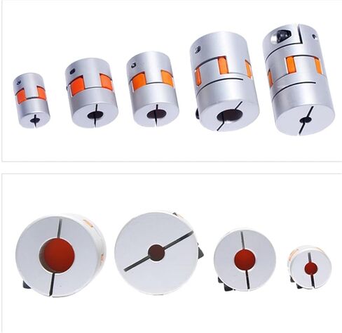D35L50 Servo Motor Couplers Flexible Star Spider Plum Elastic Shaft Coupling with Dia 8mm to 20mm 1Pcs(8x19) in Saudi Arabia
